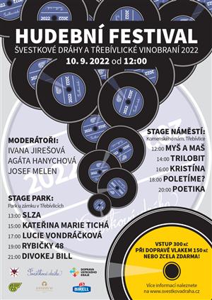 Hudební festival v Třebívlicích na Švestkové dráze 2022