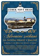 plakát - Adventní setkání na Novém Hradě 2016