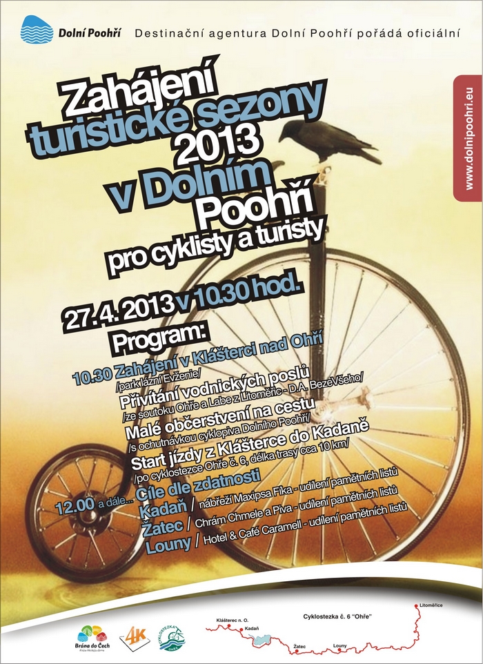 Zahájení turistické sezony 2013 v Dolním Pooří pro cyklisty a turisty
