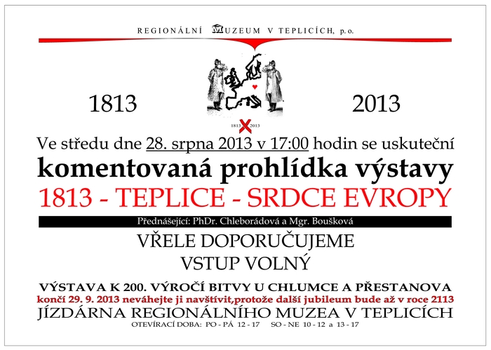 Komentovaná prohlídka výstavy 1813 - Teplice - srdce Evropy