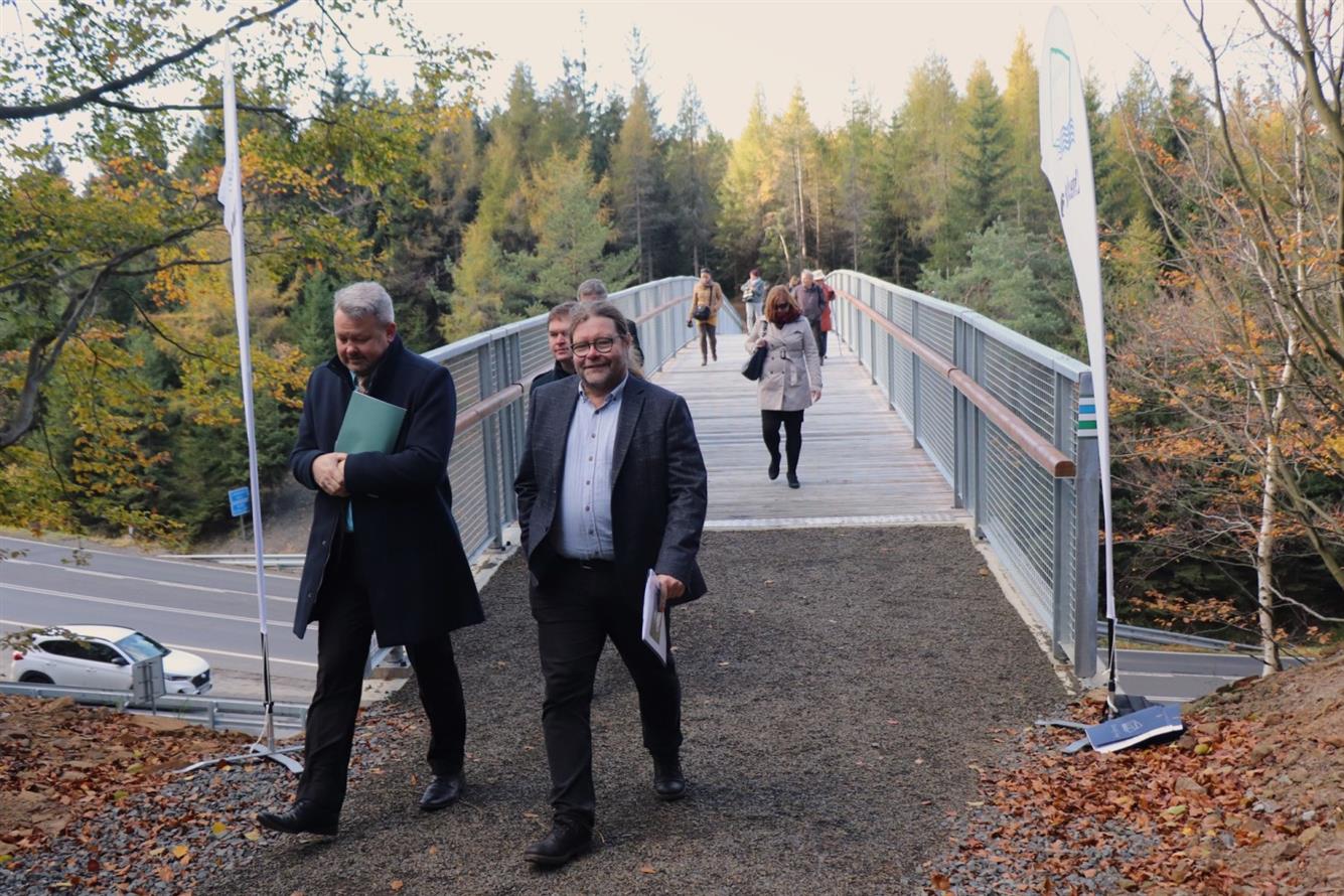 Nová turistická lávka přes Stožeské sedlo