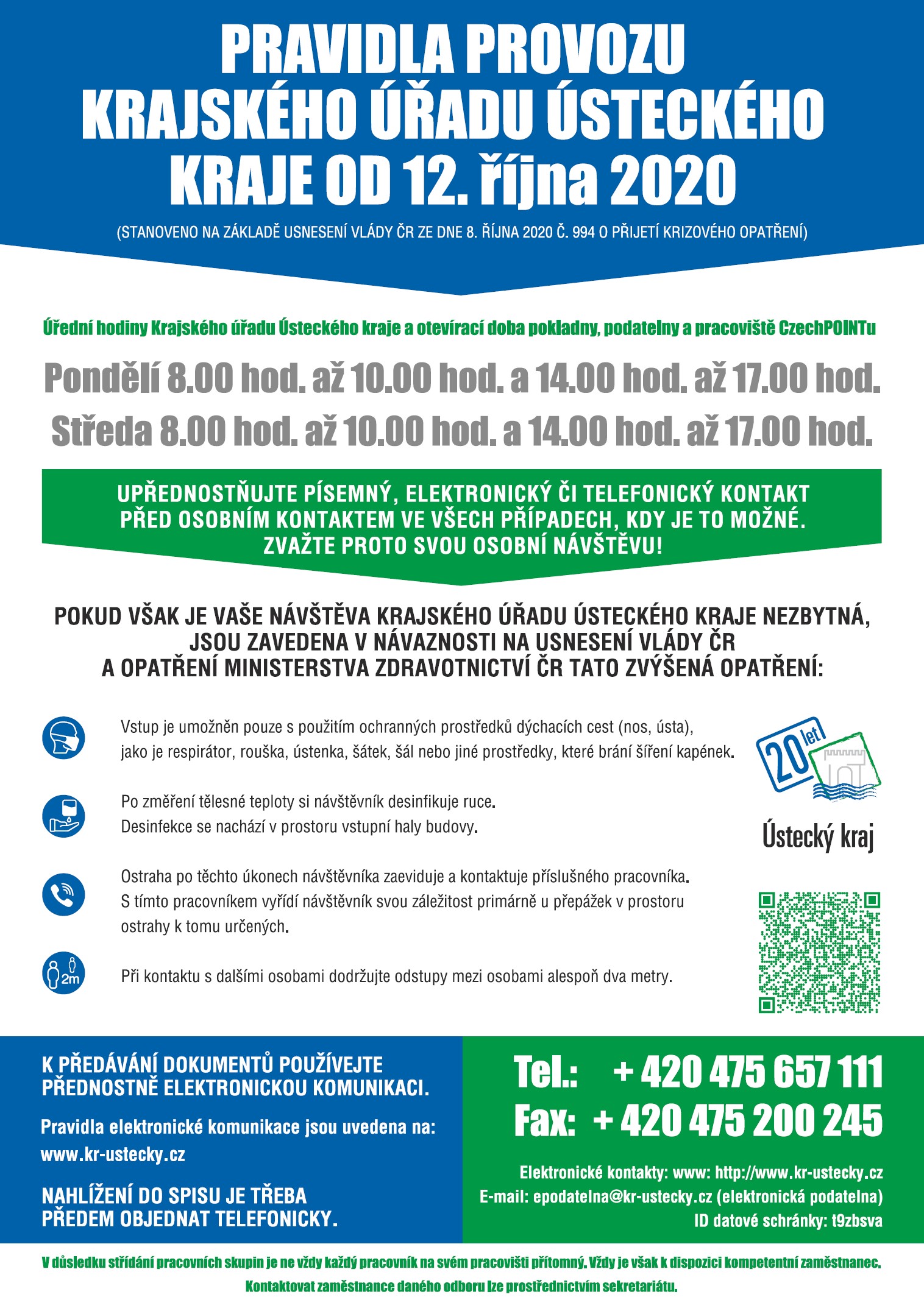 KÚ - úřední hodiny