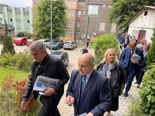 Babiš v Nemocnici Děčín