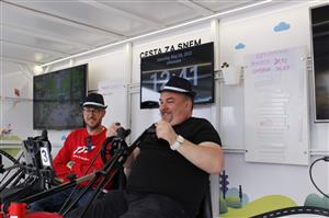 V Moravskoslezském kraji se akce zúčastnil i známý sportovní komentátor Michal Dusík