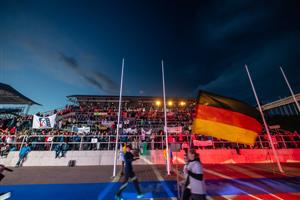 Zahajovací ceremoniál MS 2022 ve veslování v Račicích (zdroj fotografií: https://www.rowingracice.com)