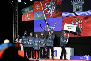 Výprava Ústeckého kraje na závěrečném ceremoniálu ODM 2023