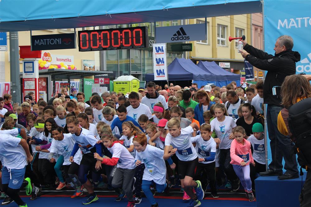 start dětí na půlmaratonu