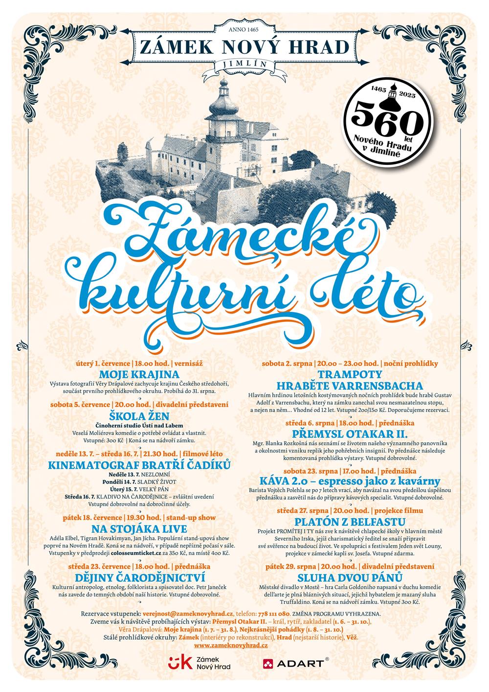 Zámecké kulturní léto 2025
