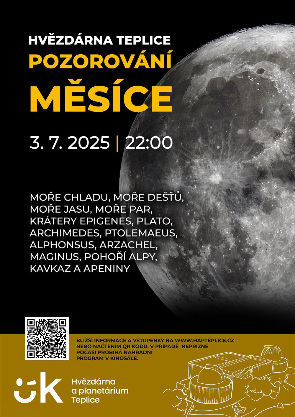 Pozorování Měsíce-plakát