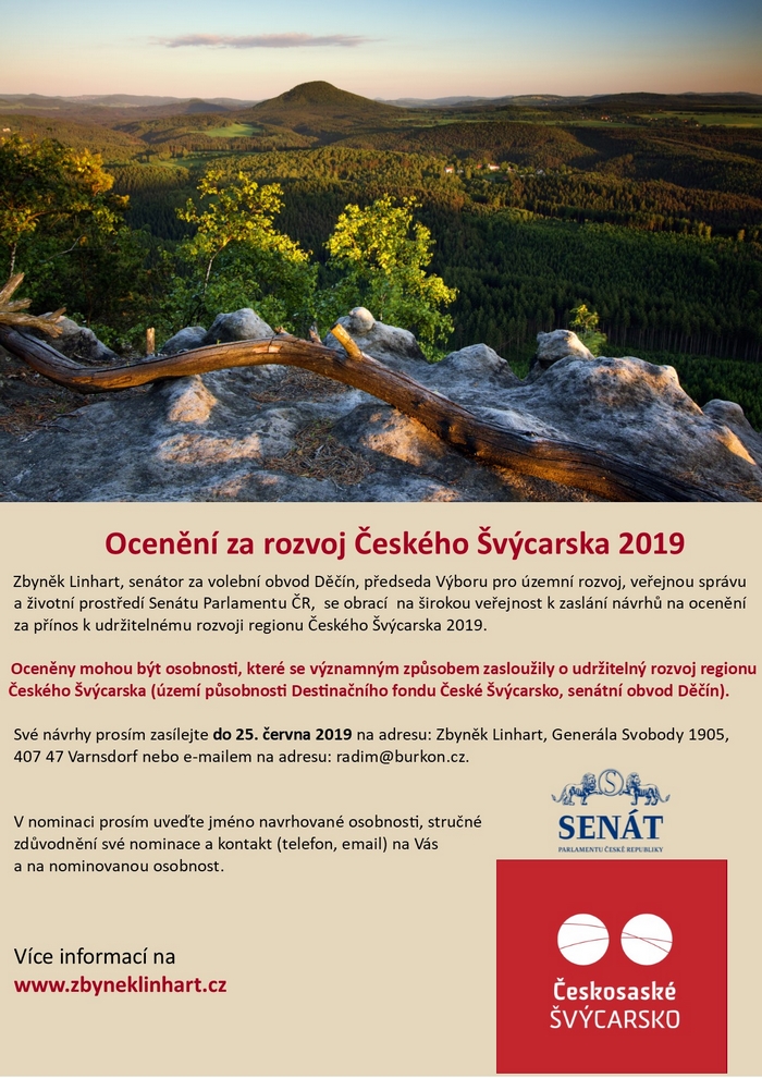 Ocenění za rozvoj Českého Švýcarska 2019