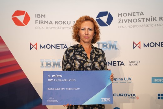 IBM Firma roku a MONETA Živnostník roku Ústeckého kraje 2021