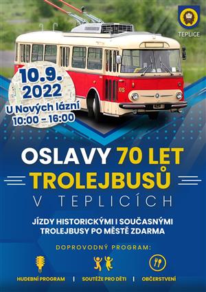 Oslavy 70 let trolejbusů v Teplicích