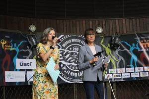 Festival kultur, tradic a gastronomie zahájila Karolína Žákovská, předsedkyně výboru pro národnostní menšiny