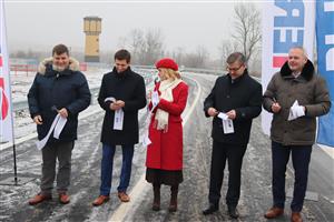 Otevření nové komunikace u města Chomutov