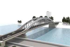 Vizualizace zrekonstruovaného mostu